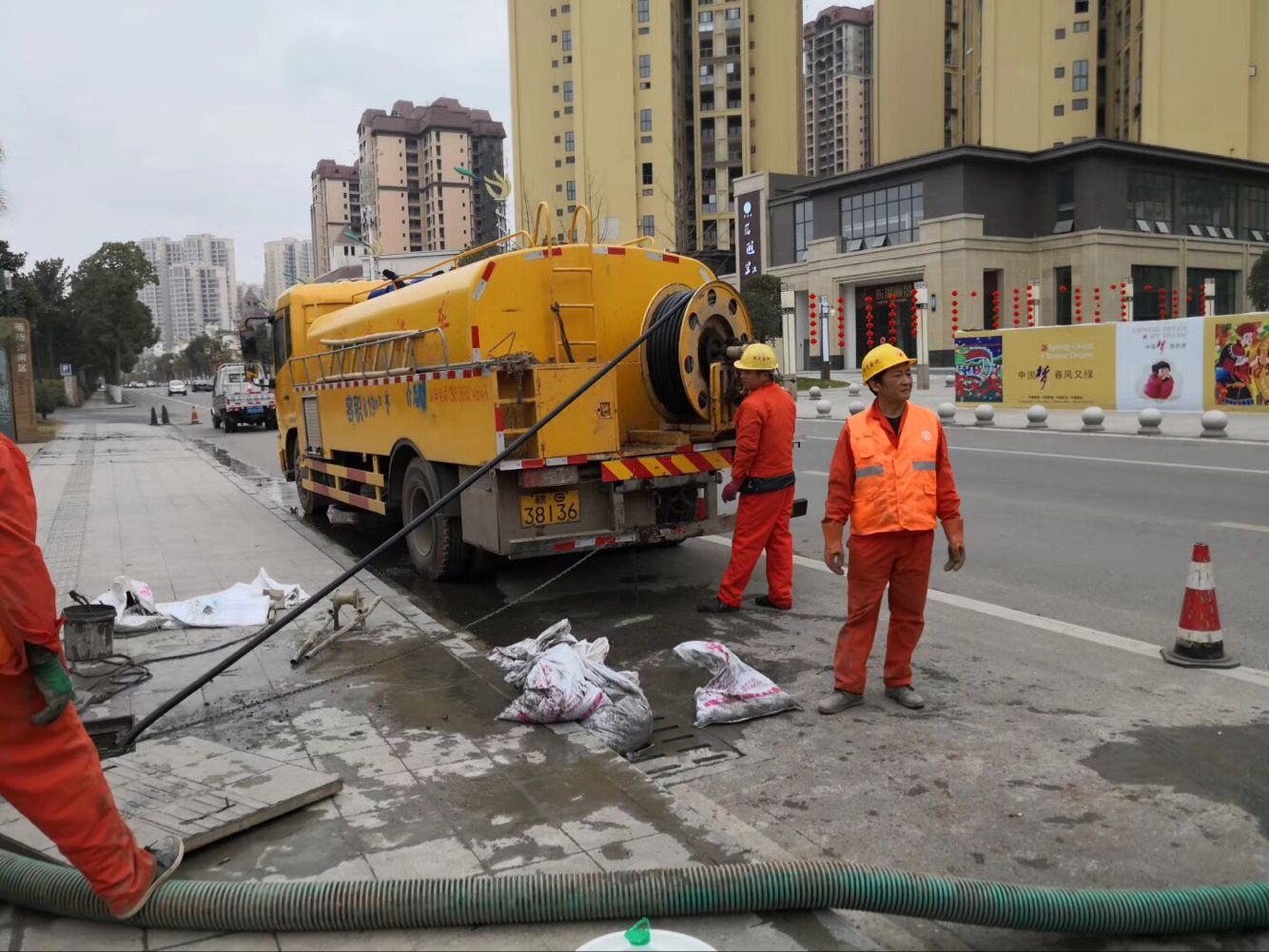 马村排污管道清淤-管道清洗